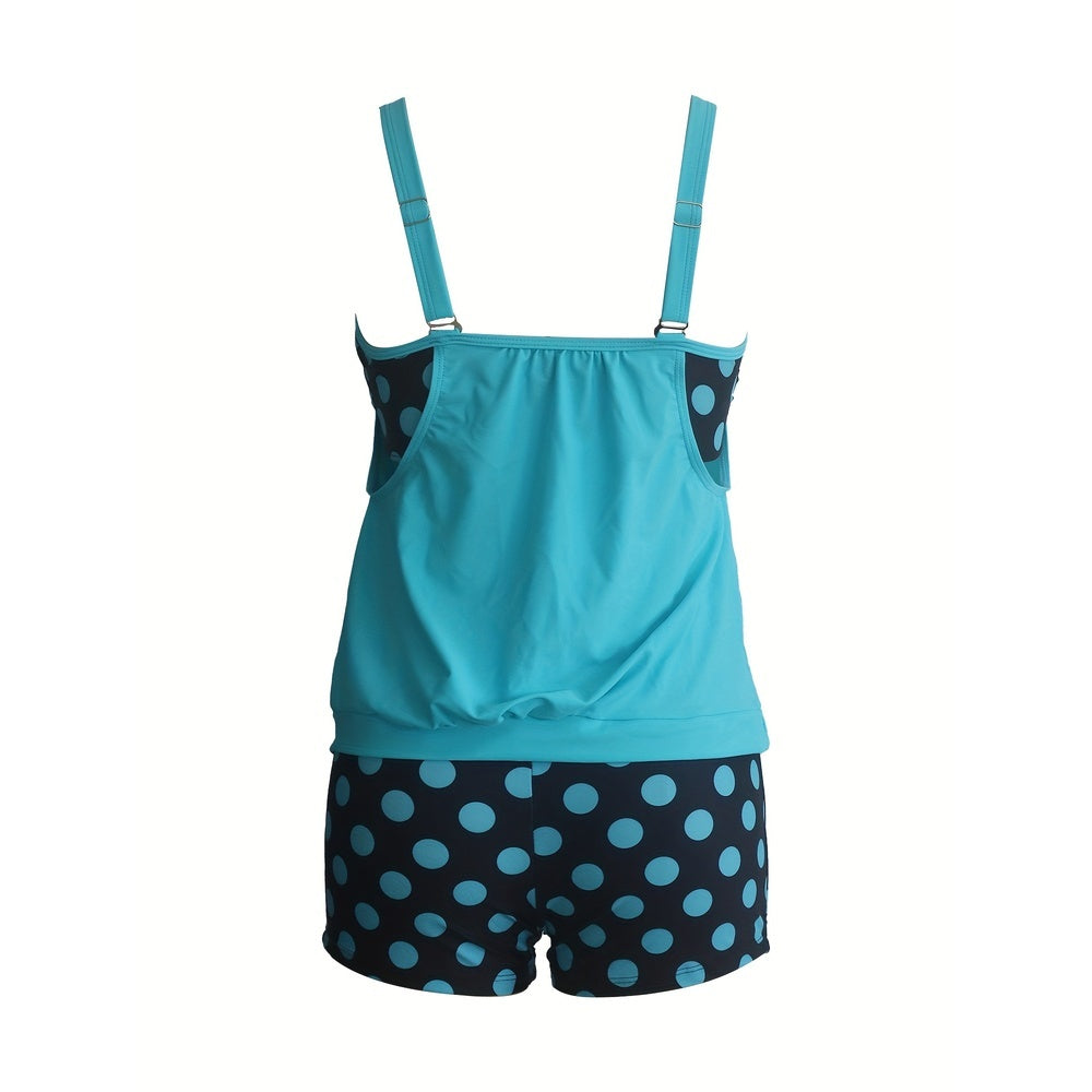 New Conservative European And American High Elasticity Belly Covering Slimming High-end Swimming Swimsuit Tankini Set