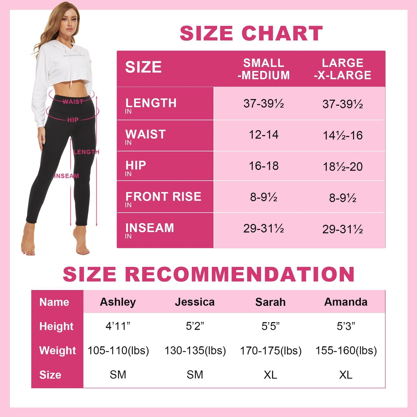 Tummy-control high waist yoga pants with pockets