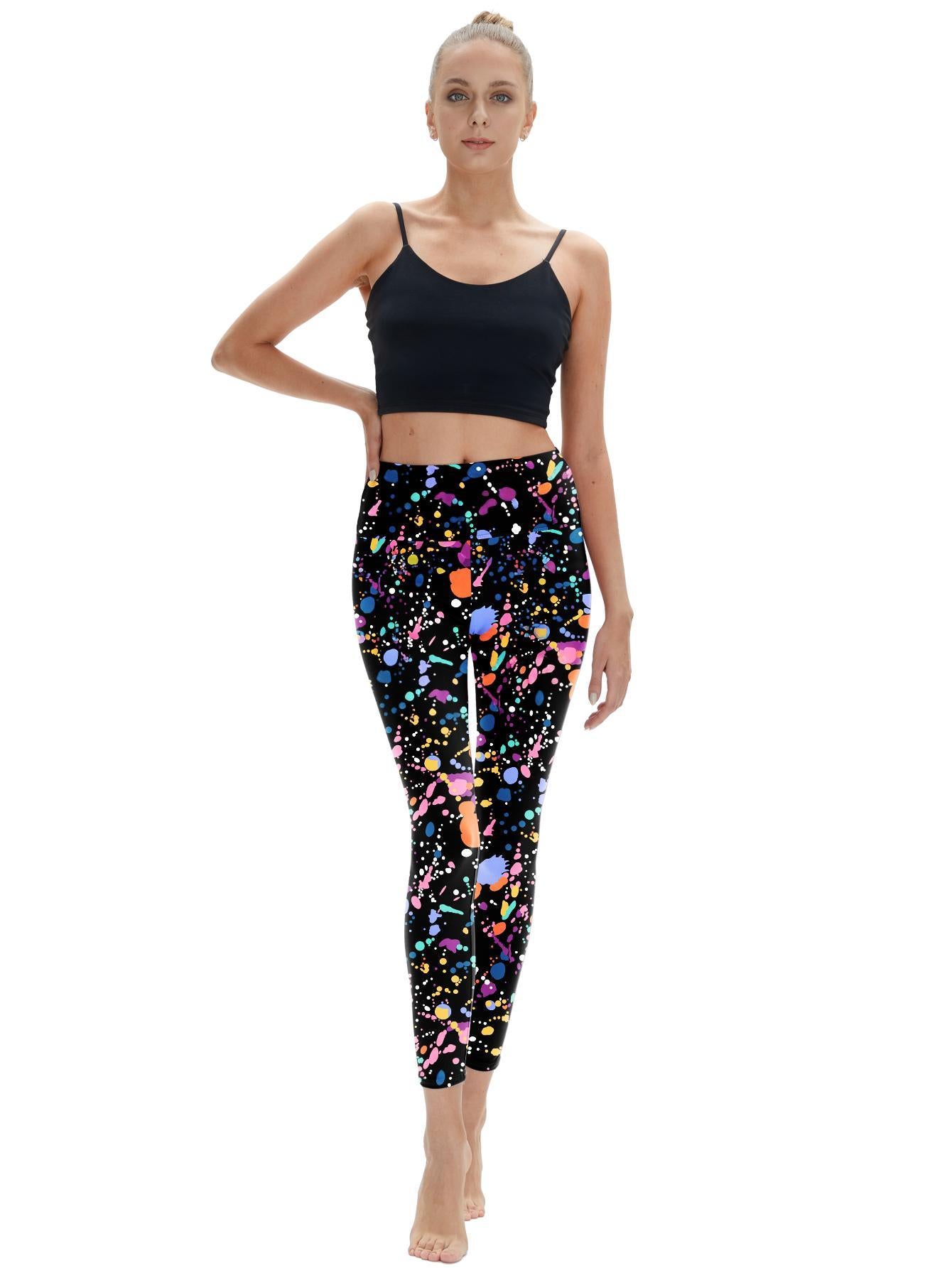 Tummy-control high waist yoga pants with pockets