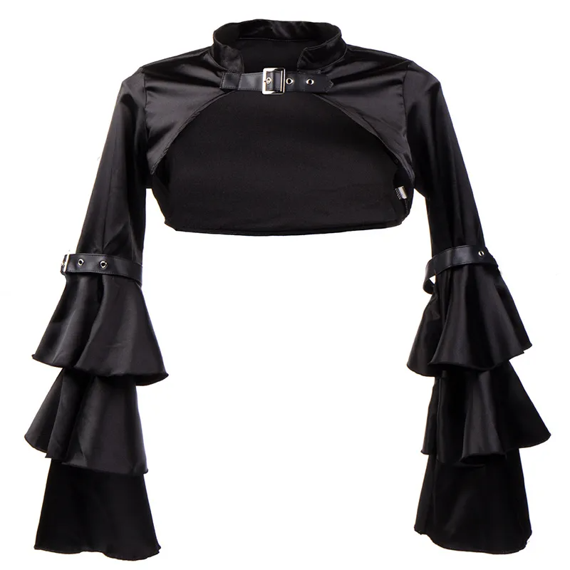 Wholesale Gothic Long Sleeve Coat for Women - Fashion Diablo Shaped Design