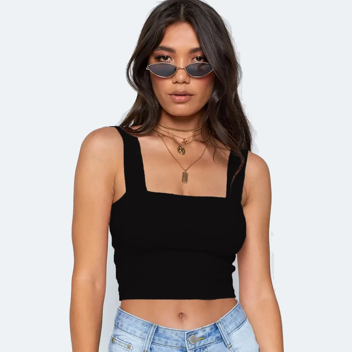 Wholesale Women Solid Crop Top