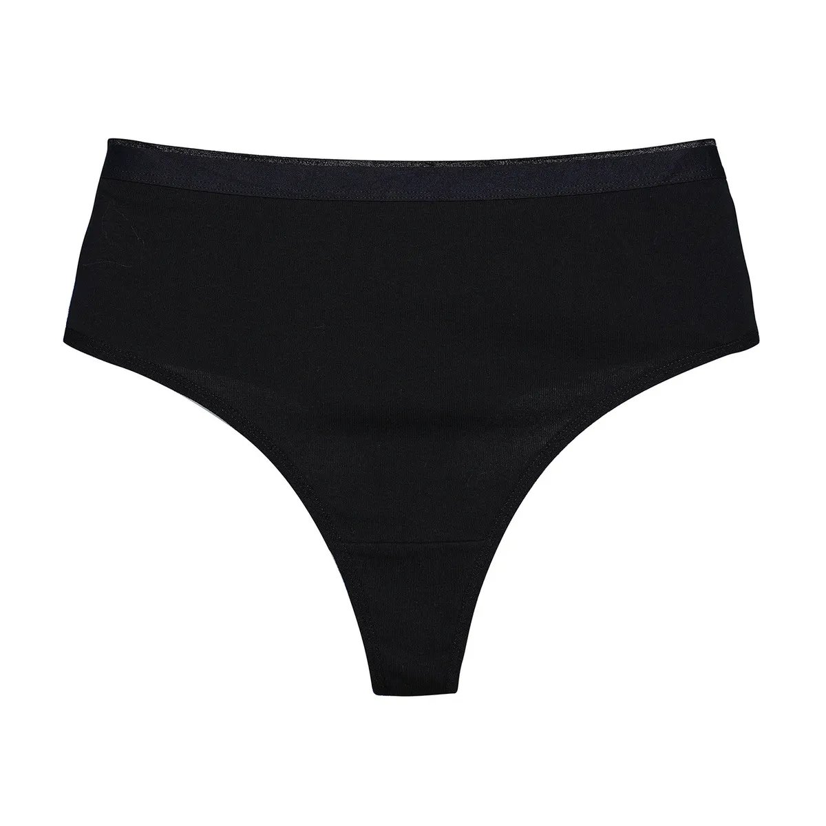 Sexy High Waist Solid Color Thong Women