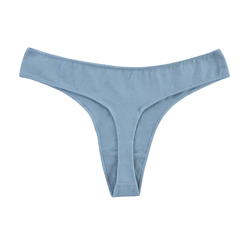 Sexy Solid Color Breathable Thong Women