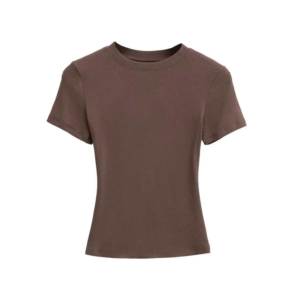 Wholesale Women Short Sleeve T-Shirt – Casual Fit Solid Color