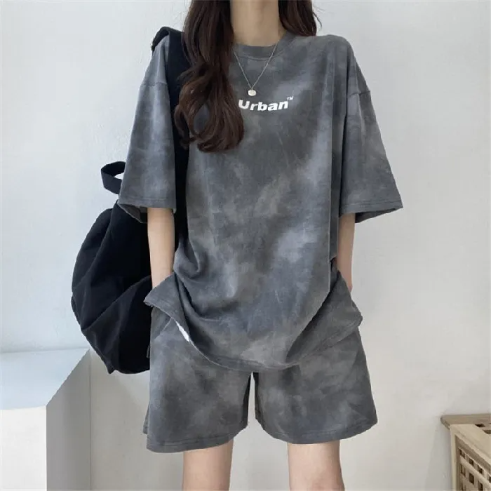 Tie-Dye T-Shirt & Shorts Set – Women’s Athleisure Wholesale