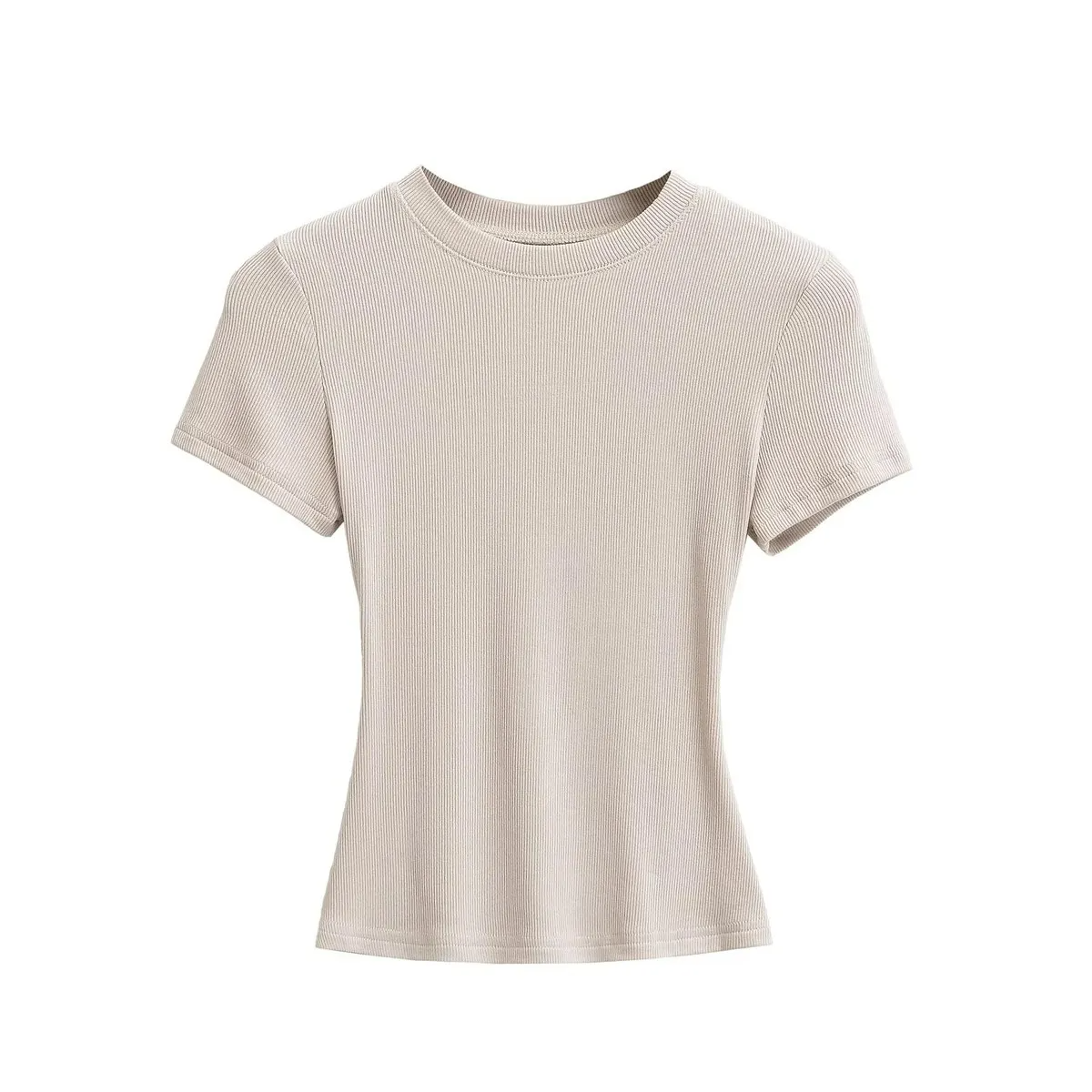 Wholesale Women Short Sleeve T-Shirt – Casual Fit Solid Color