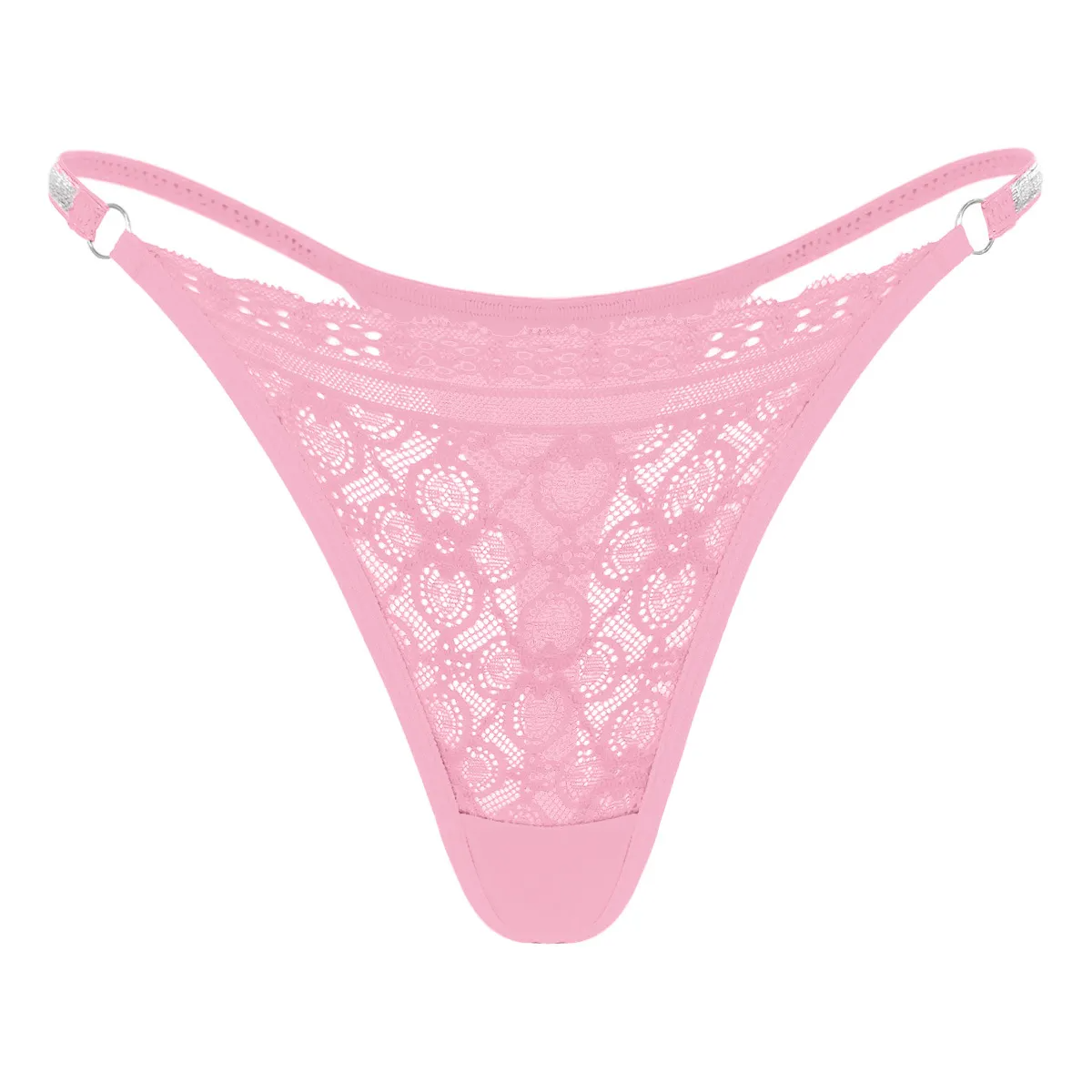 Sexy Lace Stitching Low Waist Thong Women