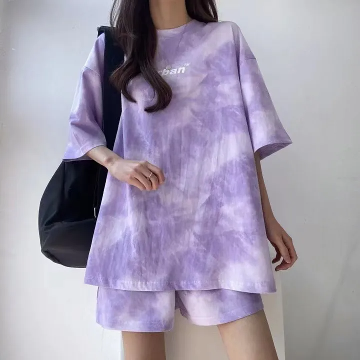 Tie-Dye T-Shirt & Shorts Set – Women’s Athleisure Wholesale