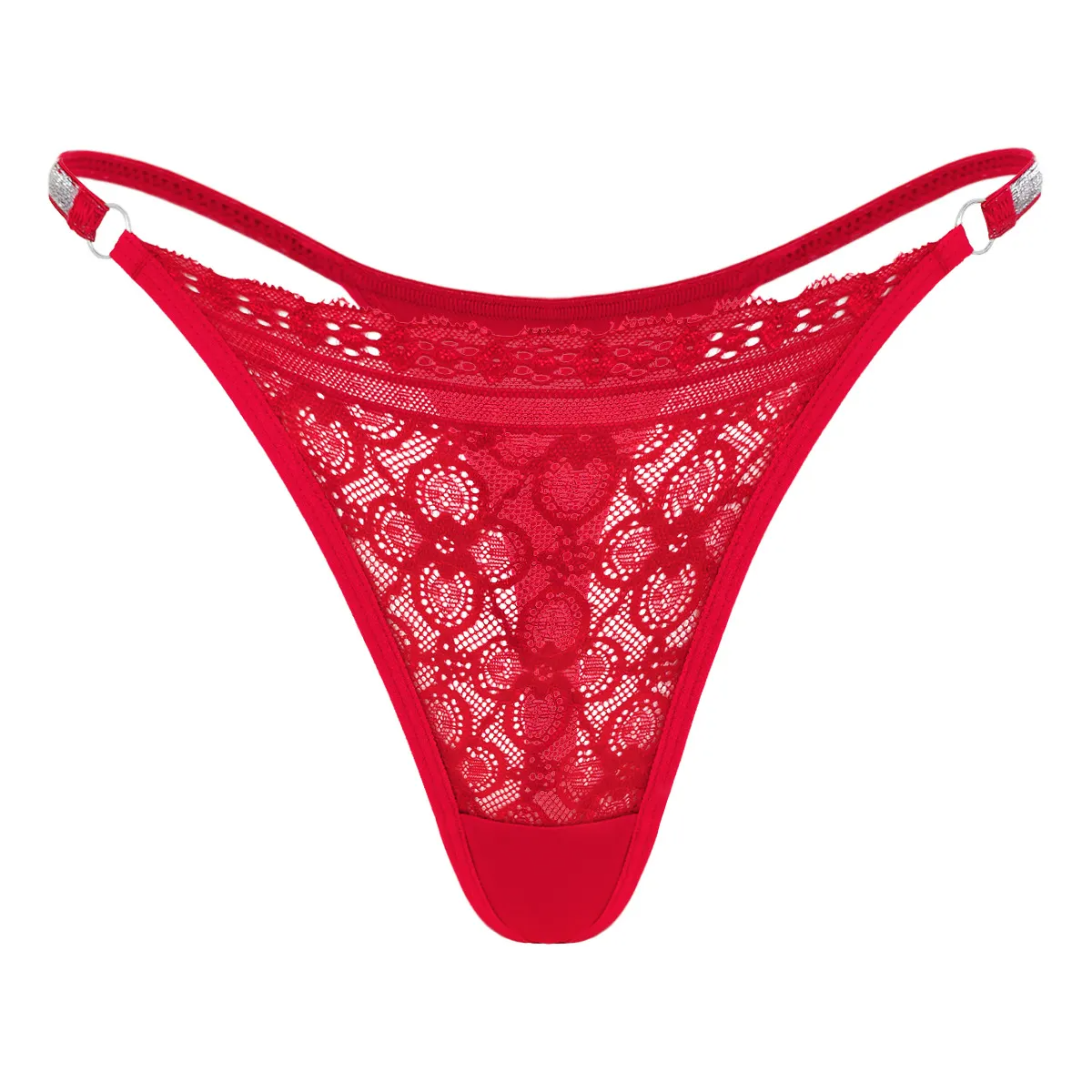 Sexy Lace Stitching Low Waist Thong Women