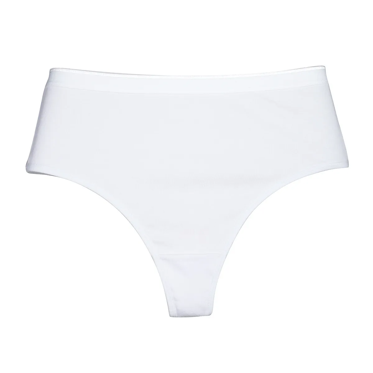 Sexy High Waist Solid Color Thong Women