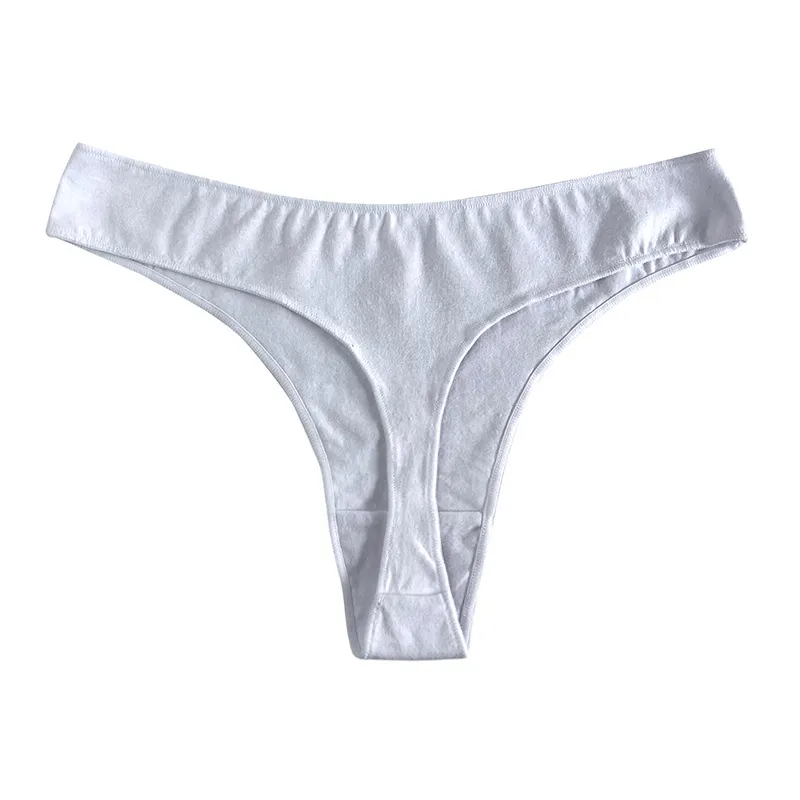 Sexy Solid Color Breathable Thong Women