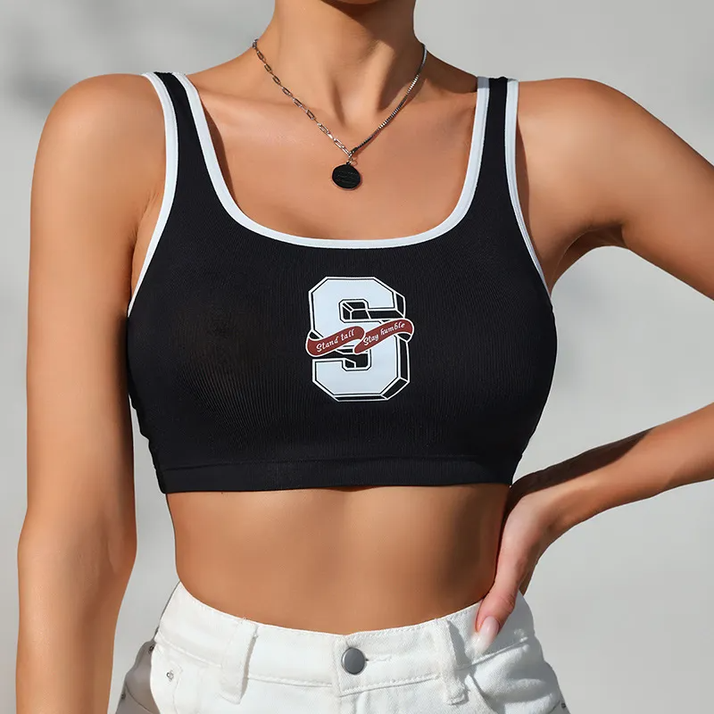 Wholesale Women Sports Breathable Sexy Casual Comfortable Outer Wearing Crop Camis