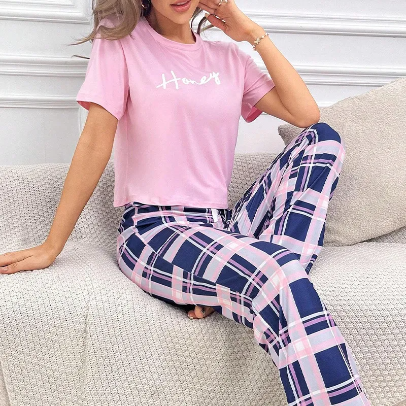 Printed 2-Piece Pajamas for Women
