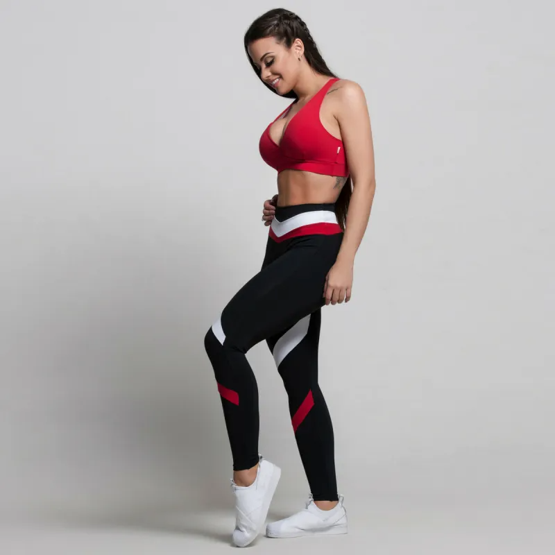 Wholesale Color Block High Waist Yoga Leggings