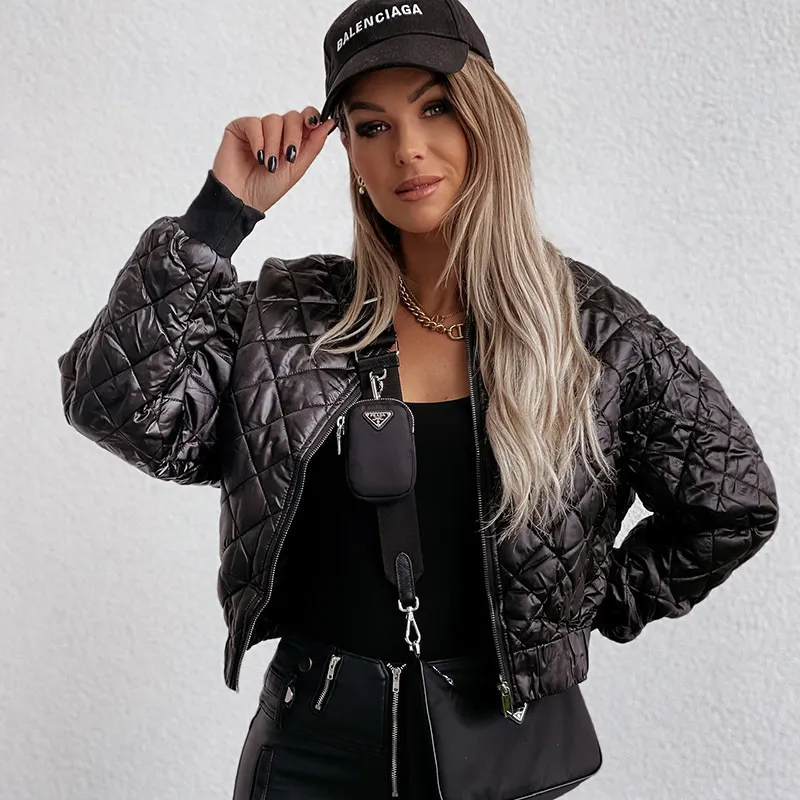 Custom Women’s Quilted Short Baseball Coat