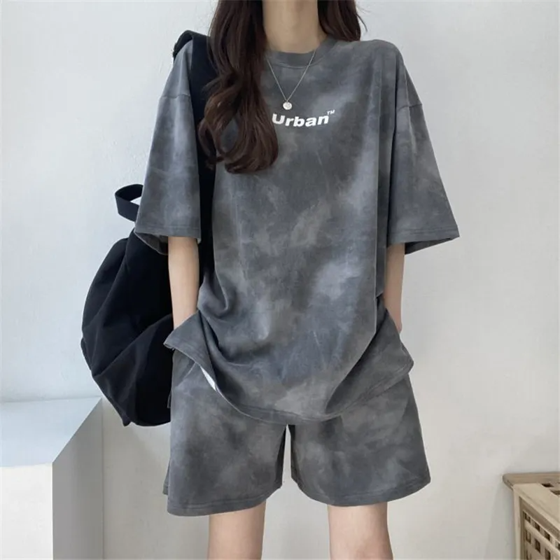 Tie-Dye T-Shirt & Shorts Set – Women’s Athleisure Wholesale