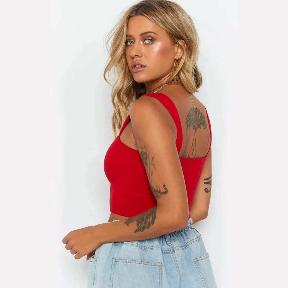 Wholesale Women Solid Crop Top