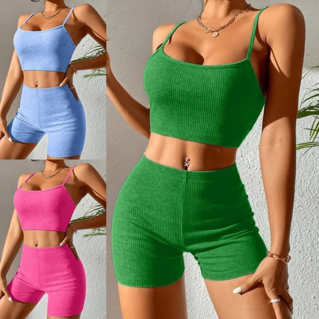 Sexy Camisole & Shorts Set – Wholesale Women’s Two-Piece