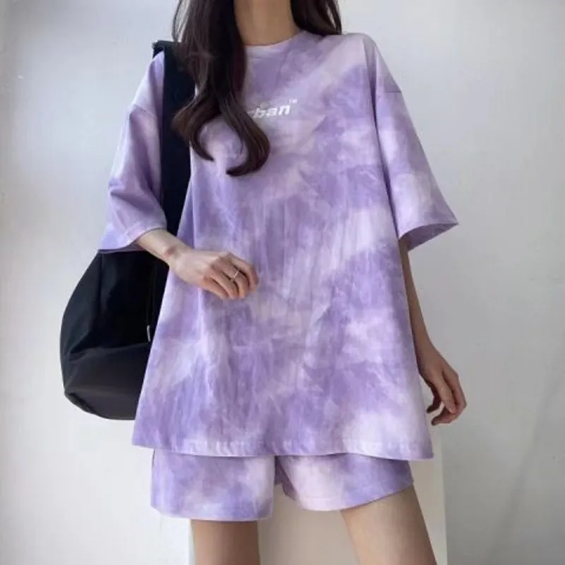 Tie-Dye T-Shirt & Shorts Set – Women’s Athleisure Wholesale