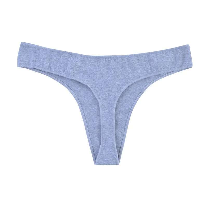 Sexy Solid Color Breathable Thong Women