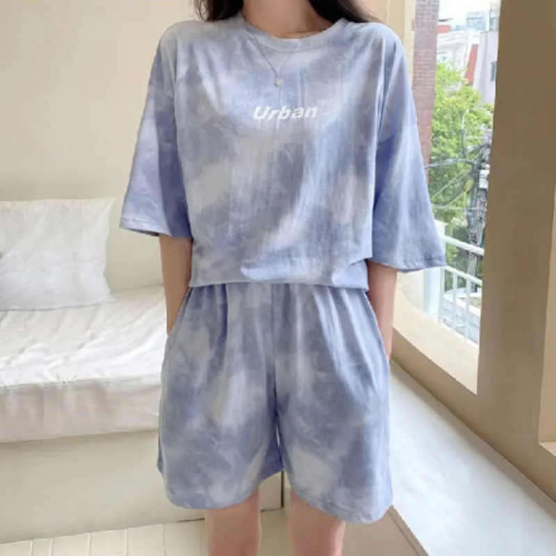 Tie-Dye T-Shirt & Shorts Set – Women’s Athleisure Wholesale