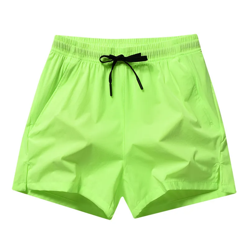Multypros bright green shorts pajama for summer activewear wholesale with elastic waistband and black drawstring