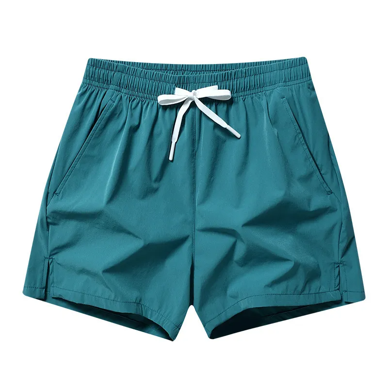 Multypros teal summer activewear wholesale lightweight pajama shorts with white drawstring