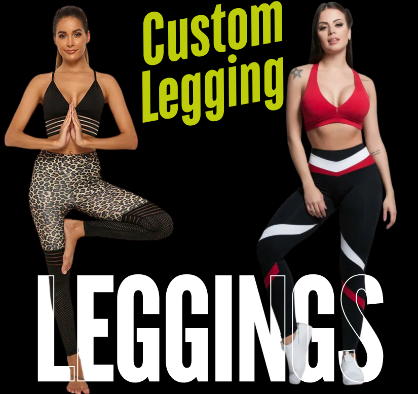 Women’s High Waist Leggings by Custom Apparel USA – stylish, durable, and comfortable leggings for yoga, gym, running, or daily wear. Designed with stretch fabric and a flattering fit for active women.