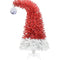 6FT Bent Top Christmas Tree - 1250 Tips, 300 LED Lights, Santa Hat Style