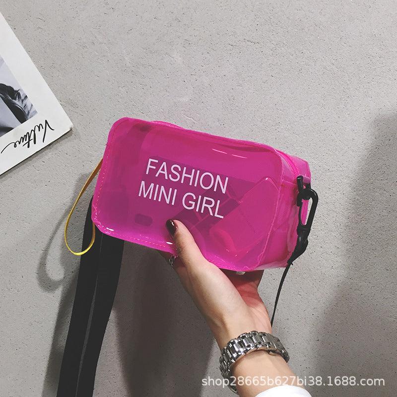 Transparent Square Fashion Trend Jelly Single Shoulder Diagonal Cross Bag MultyPros