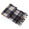 Autumn And Winter Black And White Plaid Plus-sized Thickening Thermal Men's And Women's Scarf