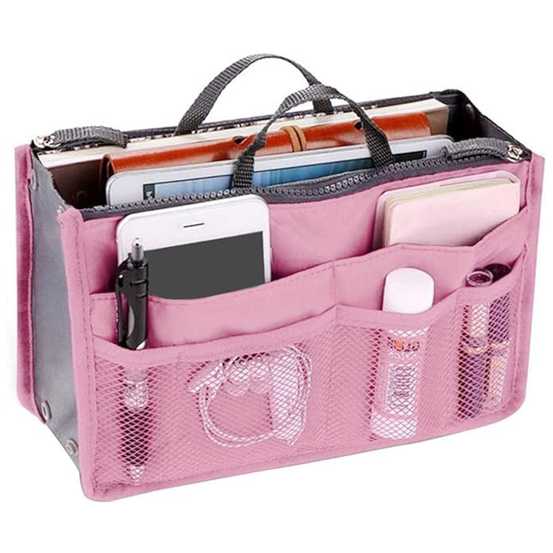 Handbag Organizer Insert with 13 Pockets for Travel & Essentials