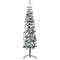 Slim Artificial Half Christmas Tree With Stand Green 5 Ft