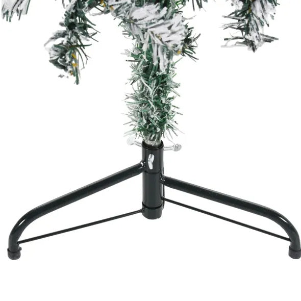 Slim Artificial Half Christmas Tree With Stand Green 5 Ft