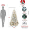 5ft Pre-lit Flocked Christmas Tree - Eco-Friendly & Fireproof