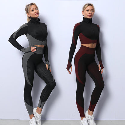 Women's 3PCS Seamless Yoga Set | Gym Outfit & Tracksuit