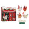 Chicken Hanging Ornament, 4 Pack Hanging Rooster Decorations