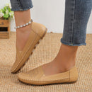 Handmade Stitching Gommino Solid Color Casual Women's Shoes MultyPros