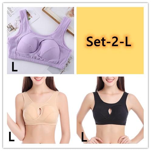 Cotton Anti-expansion Anti-Sag Gathering Adjustment Sports Bra MultyPros