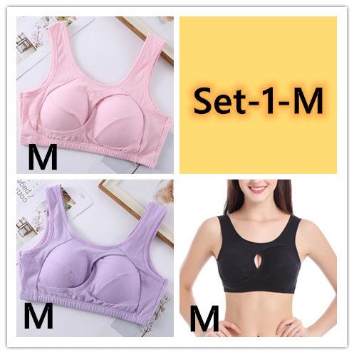 Cotton Anti-expansion Anti-Sag Gathering Adjustment Sports Bra MultyPros