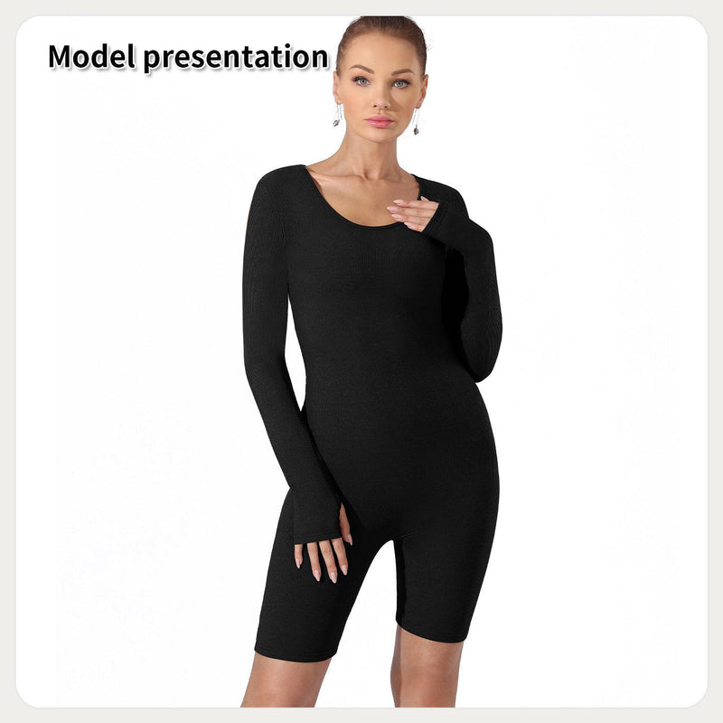 Women's Fashion Simple Solid Color Bodysuit MultyPros