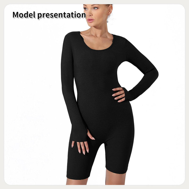 Women's Fashion Simple Solid Color Bodysuit MultyPros