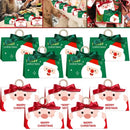 10 Pcs Christmas Candy Boxes With Ribbon And Wooden Ring Merry Christmas