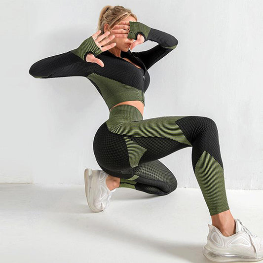 Women's 3PCS Seamless Yoga Set | Gym Outfit & Tracksuit