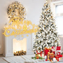 PE PVC Pine Christmas Tree - 10-Function LED Lights, Easy Power