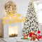 PE PVC Pine Christmas Tree - 10-Function LED Lights, Easy Power