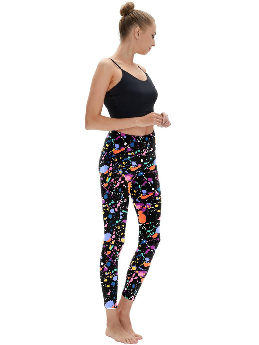 Tummy-control high waist yoga pants with pockets