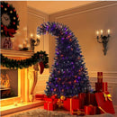 6FT Bent Top Artificial Christmas Tree with 300 LED Lights & 1080 Tips