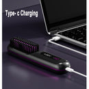 2 In 1 Straight Hair Comb Wireless Hair Straightener Brush Hair Fast Heating Portable Hot Curler USB Charging MultyPros