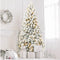 5ft Pre-lit Flocked Christmas Tree - Eco-Friendly & Fireproof